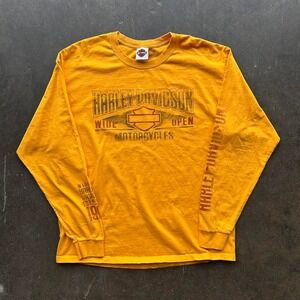 Men's Harley Davidson Kalamazoo Michigan Long Sleeve T-shirt Size XL